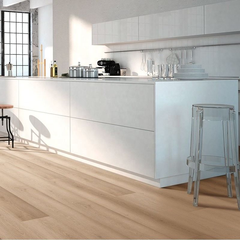 Modern 5mm 6mm SPC Tıklayın Tahta Döşeme Dokusu İç Mekan Dekorasyonu