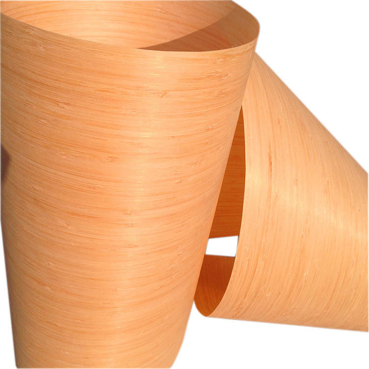 Oturma Odası için 0.20mm ila 0.60mm Doğal Bambu Ahşap Kaplama Levhaları