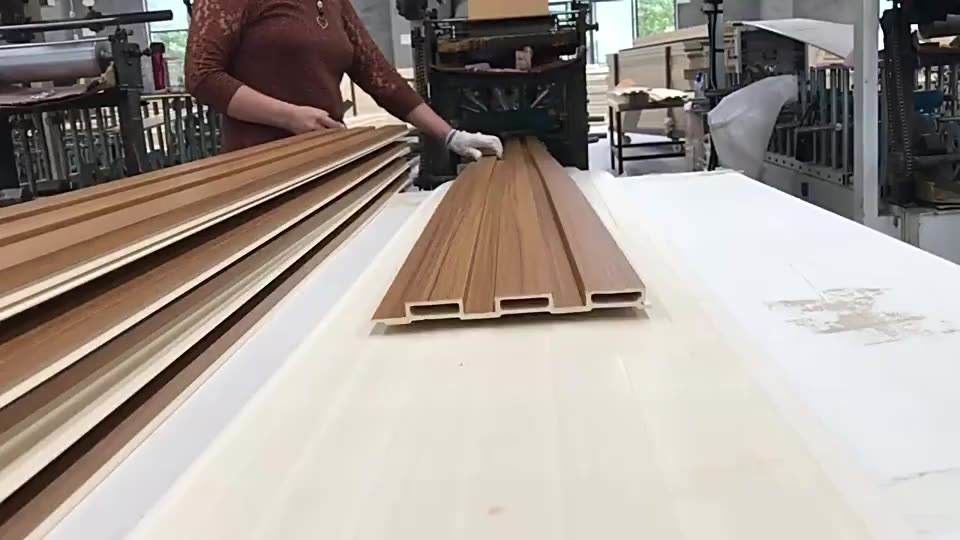 Tv Arka Planı İçin Modern 9mm 2.5cm Ev Dekorasyonu İç WPC Duvar Paneli