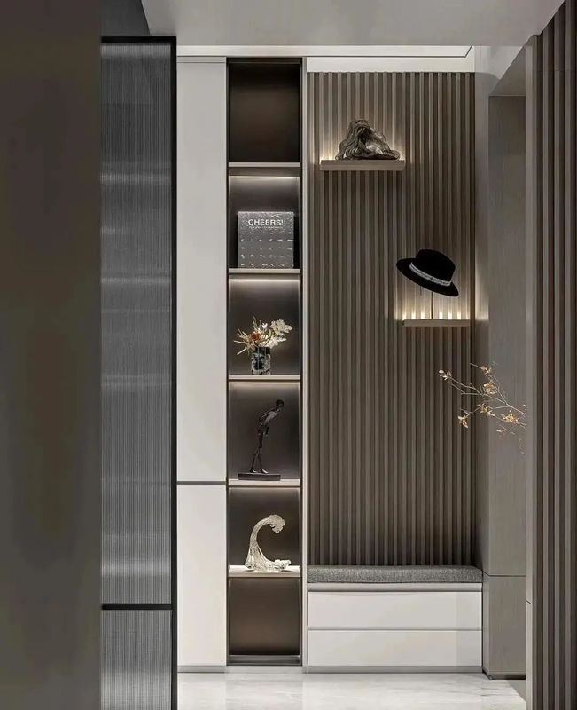 CE / ISO9001 Wpc Ahşap Çıta Paneli WPC Dekoratif Paneller UV Dayanımı