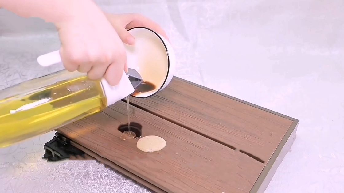 Anti UV Bambu Sundurma Döşeme Güverte WPC Dış 11mm 22mm Yanmaz