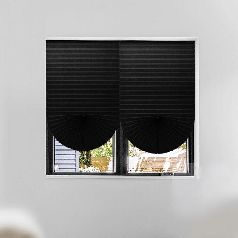 Anti Ultraviyole Taşınabilir Akülü Perde Jaluzi Pileli Karartma Perdeleri Mini