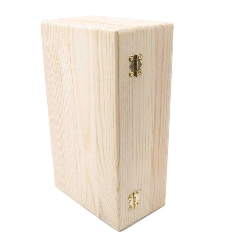 Festival Hatırası Vintage Menteşeli Kapaklı Ahşap Kutu Bitmemiş Çok Fonksiyonlu