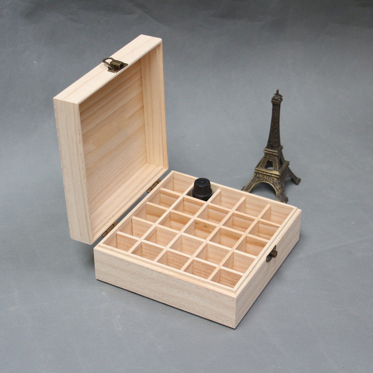 Kuru Meyve Saklama İçin Kare Çıkarılabilir Kapaklı Ahşap Kutu 41 * 31 * 24cm