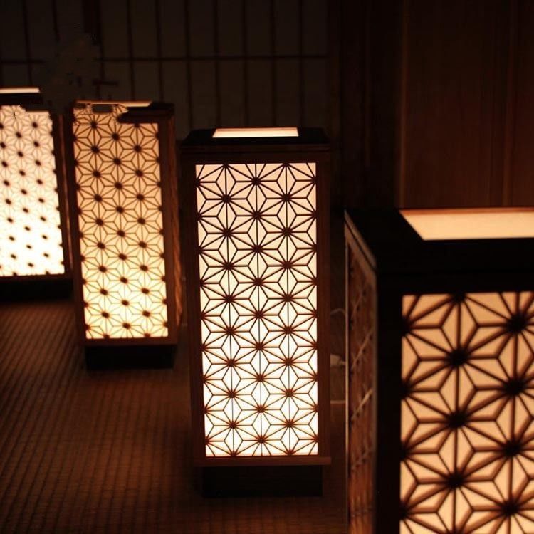Restoran için Rustik Dekoratif Ahşap Kumiko Led Su Kabarcığı Ahşap Bölücü Ekranlar