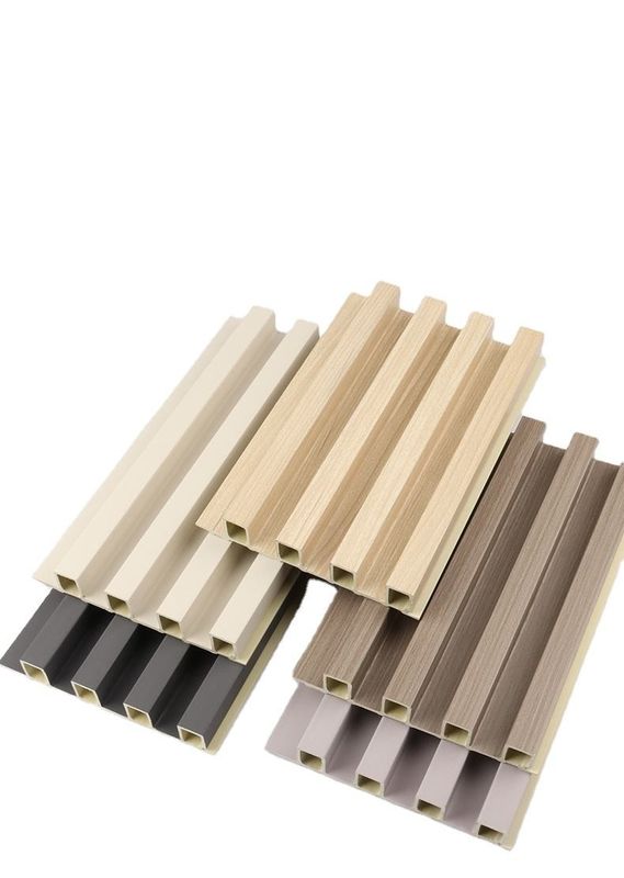 Kolay Kurulumu Ceviz Rengi Ekolojik Ahşap Laminat Dekoratif Duvar Kaplama 155*9 WPC Paneller