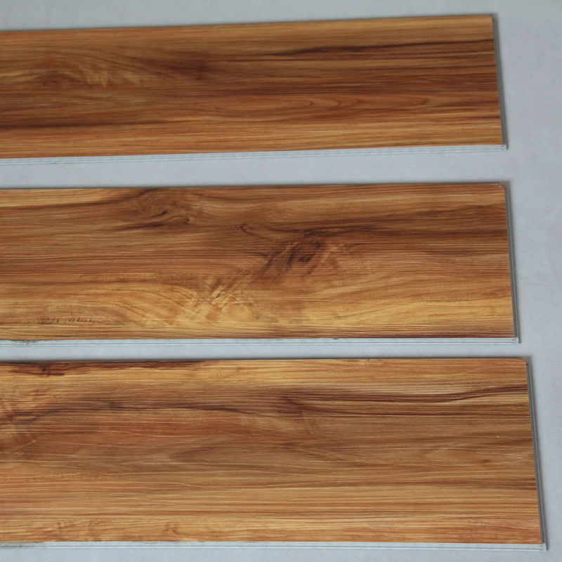 Özelleştirilebilir Ahşap Dokusu SPC Zemin Yangın geçirmez Taş Plastik Kompozit Tıklama ile Su geçirmez Lüks SPC Vinyl Tıklama