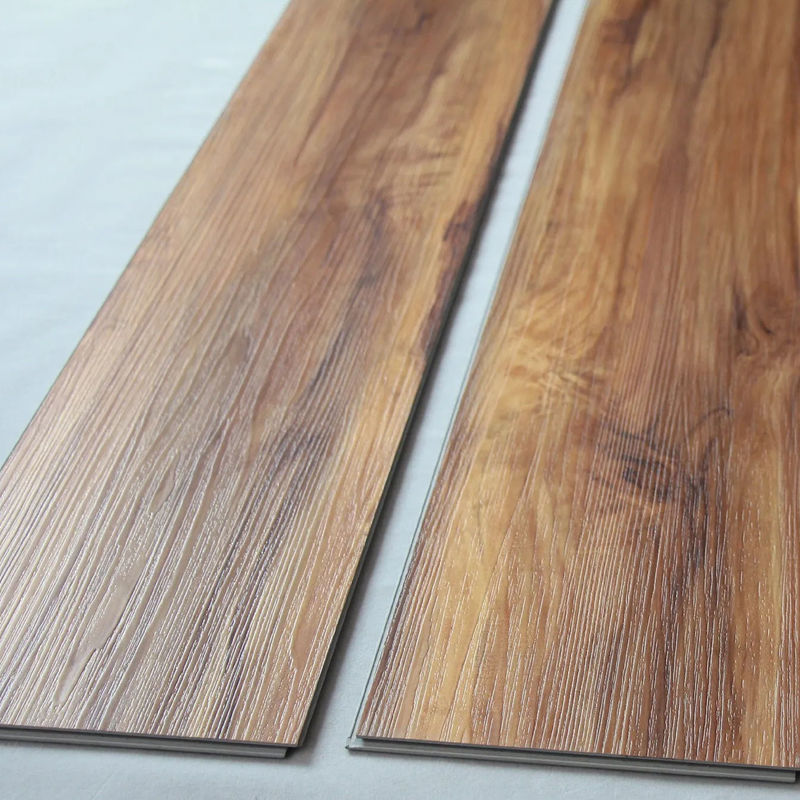 Özelleştirilebilir Ahşap Dokusu SPC Zemin Yangın geçirmez Taş Plastik Kompozit Tıklama ile Su geçirmez Lüks SPC Vinyl Tıklama