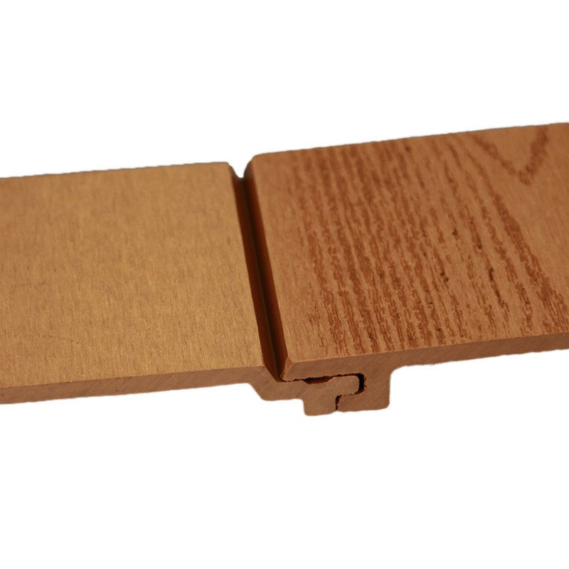 Yüksek Kaliteli Dışarı Wpc Fluted Duvar Paneli 3D Wpc Dekoratif Ahşap Duvar Paneli Ev Dekorasyonu İçin