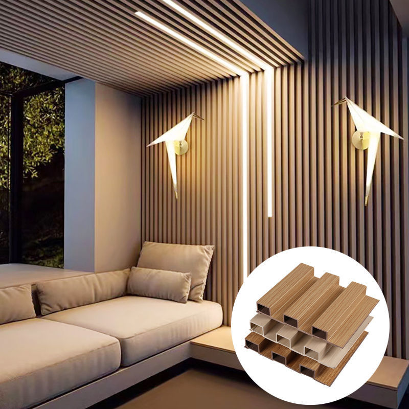 Fabrika İç Dekorasyon PVC Kaplama Kaplama Duvar Tahtaları WPC İç Kaplama Duvar Paneli