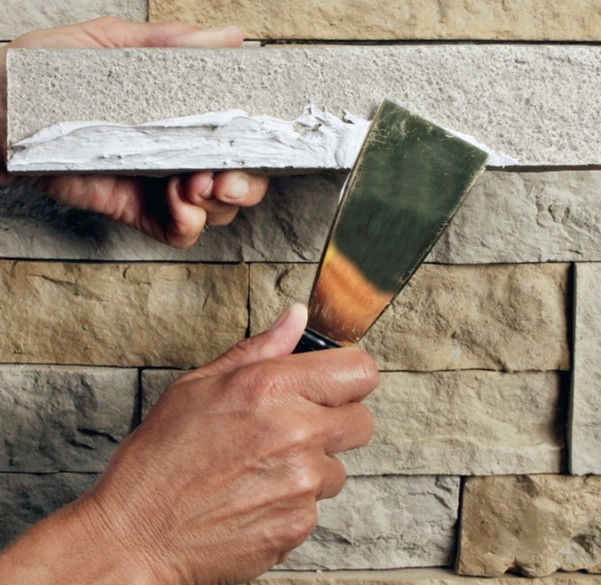 Yapay Taş PU Duvar Paneli Pu Kaya Paneli Sahte Taş Yapıştırma Doğal Kültür Taşı Dış Duvar Kaplamaları İçin