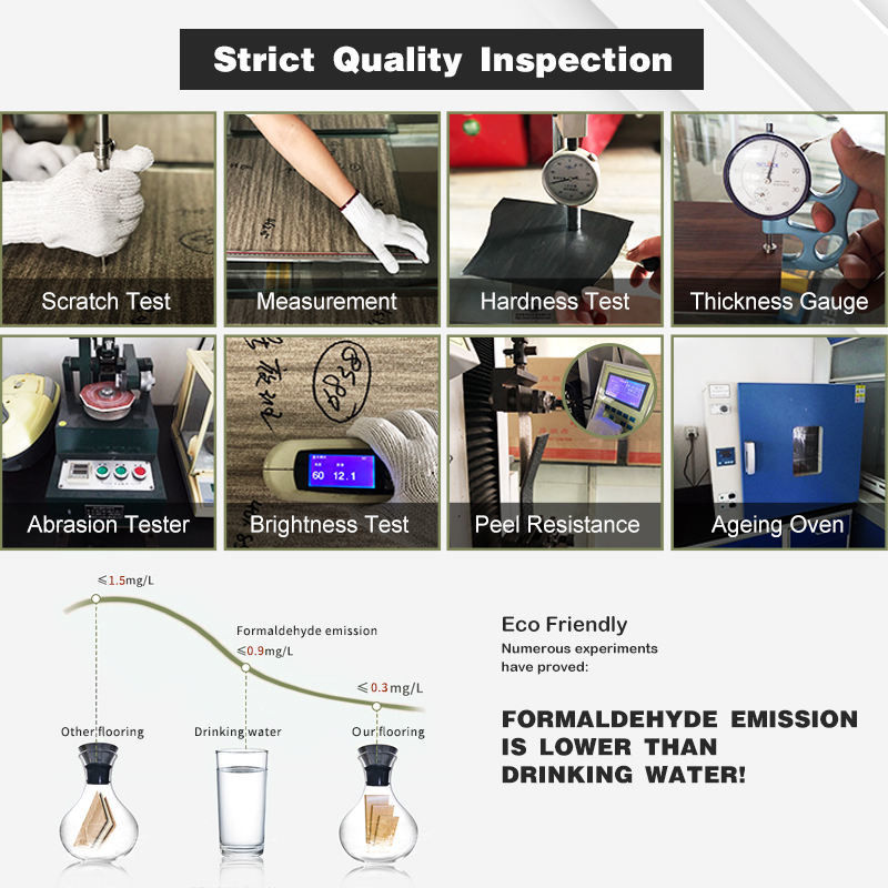 Fabrika fiyatı Yangın geçirmez Su geçirmez Plastik Sıkıştırma Zemini Spc Ev Ofisi İçin PVC SPC LVT LVP Vinil Tahta Zemin