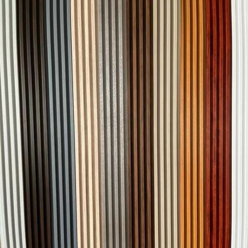 Su geçirmez wpc duvar paneli pvc film ahşap plastik wpc tavan levhası kaplama kaygan iç duvar paneli