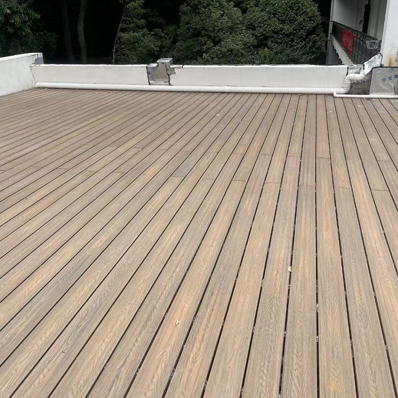 Anti UV Su geçirmez Ahşap Plastik Decking Anti Kayma Dış Teras Zemin Wpc Kompozit Zemin Kelepçeleri
