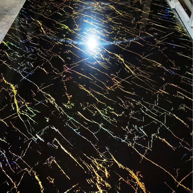 1220*2440 Duvar Dekoru İçin 3mm Kalınlığında Laminated 3d UV Mermer Yaprak