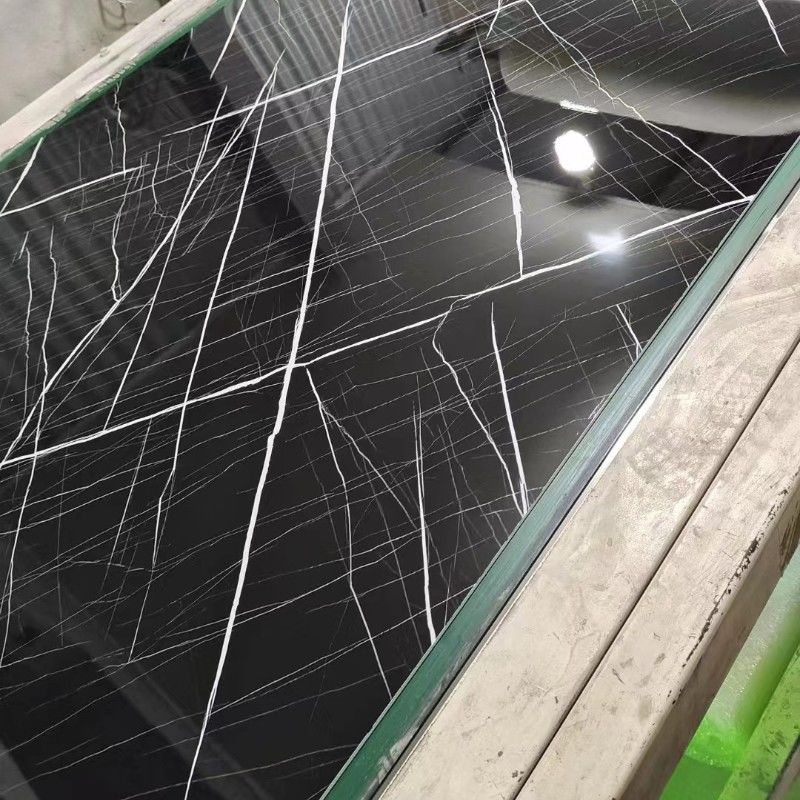 UV Karton PVC Laminat Yaprak 1220*2440mm İç Dekorasyon Mermer Duvar Kaplama Paneli