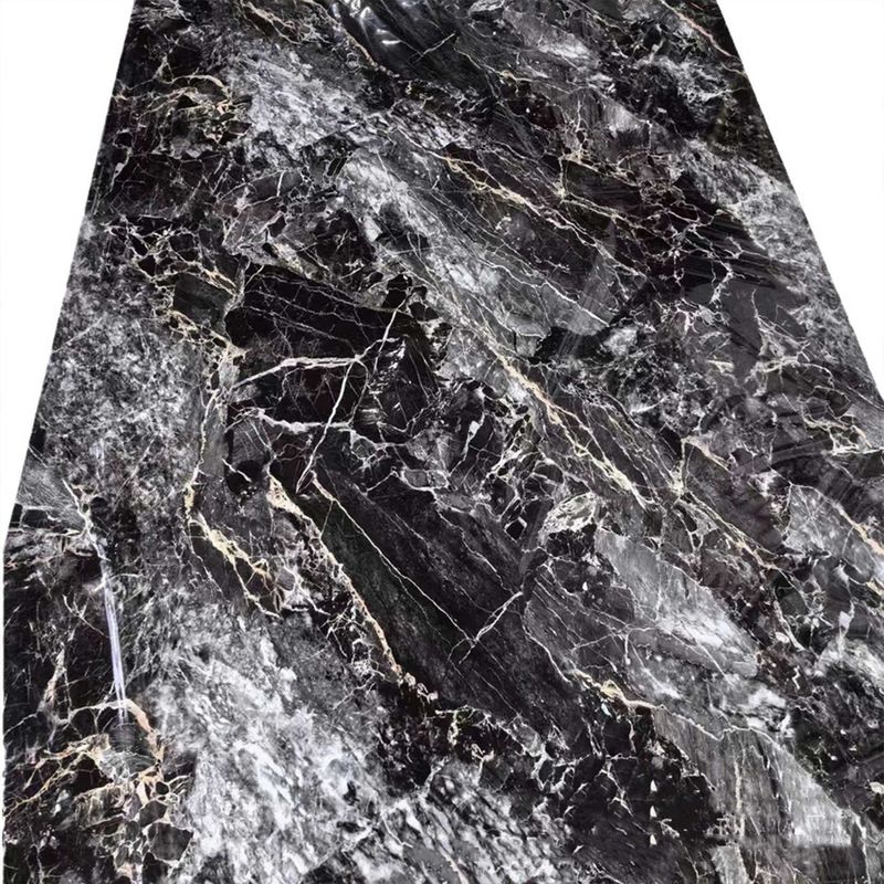 3mm veya 4mm kalınlığında hafif UV PVC Mermer Yaprak Duvar Paneli 3d