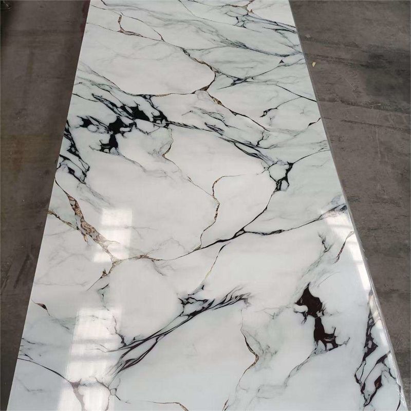 4x8 Su geçirmez UV Pvc Mermer Yaprak En Çok Satılan 1220*2800*3mm Fabrika Tedarikleri Çoklu Tasarımlarla