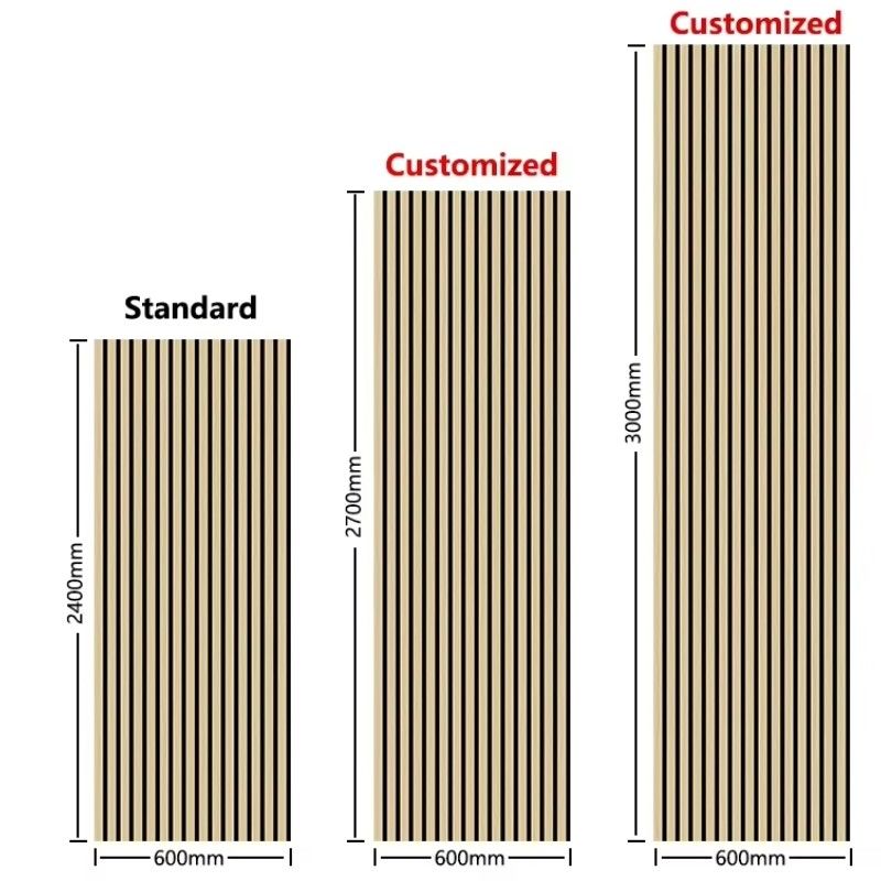 Modern iç mekan ses geçirmez kompozit ahşap slaytlar Duvar ses emici panelleri dairelerde ses emici ofis