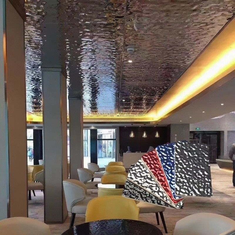 PVC Duvar Paneli İç Su Dalga Karbon Kristal Tasarımı Bambu Ahşap Elyaf Bambu Kömür Tahta Ses geçirmez Yangın geçirmez