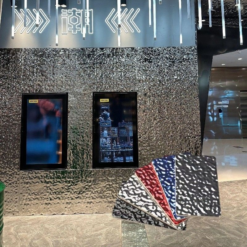 PVC Duvar Paneli İç Su Dalga Karbon Kristal Tasarımı Bambu Ahşap Elyaf Bambu Kömür Tahta Ses geçirmez Yangın geçirmez