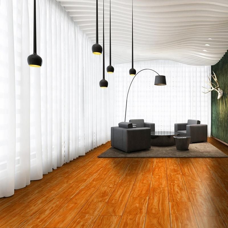 Modern Tasarım SPC Tıklama Plank Vinyl Zemin Ev / Ofis / Otel için Kayma Karşıtı Giyim Direnci