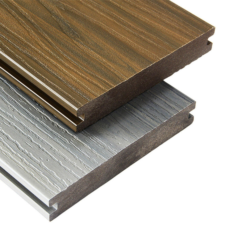 Avrupa Eş Ekstrüzyon Su geçirmez Güverte Zemini WPC Çürük Çatı Kompozit Çatı Dış Kullanım Fırçalı Ahşap Plastik Kompozit