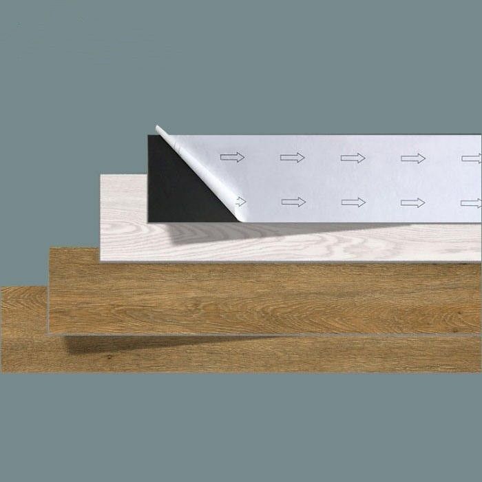 Kendi kendine yapışkan Su geçirmez Pvc Zemin Sık DIY Ofis Binası İç Dekorasyon için Vinil Zemin