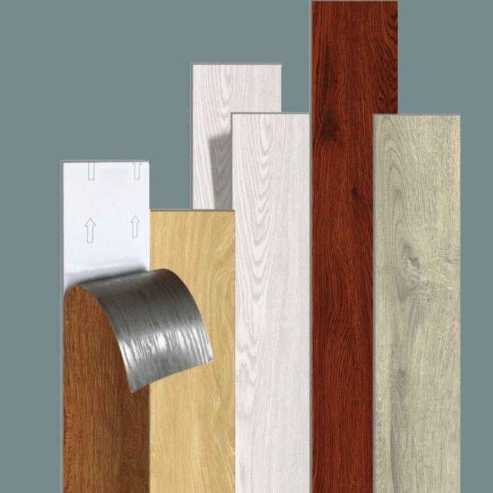 Kendi kendine yapışkan Su geçirmez Pvc Zemin Sık DIY Ofis Binası İç Dekorasyon için Vinil Zemin