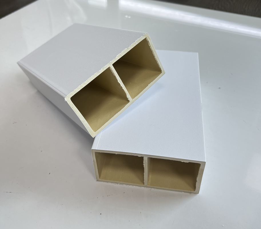 Çevre dostu iç mekan boş kare PVC borular sütun ahşap plastik ahşap Wpc boru bölme için
