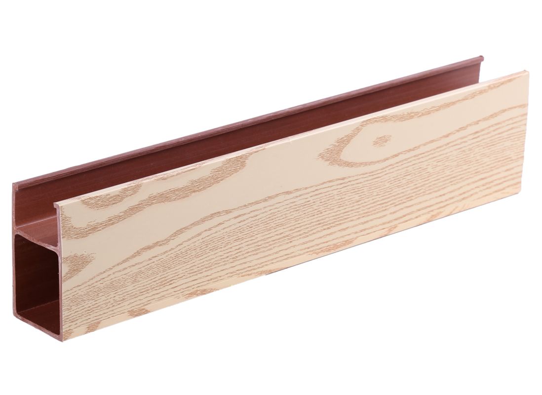 Çevre dostu iç mekan boş kare PVC borular sütun ahşap plastik ahşap Wpc boru bölme için