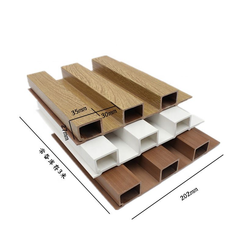 Su Geçirmez Entegre Diğer Duvar Panosu Kavisli Ahşap Paneller PVC Duvar Dekoru İç Slat Wpc Duvar Paneli