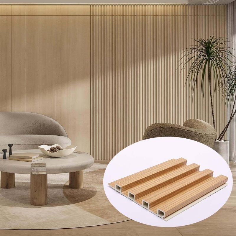 Modern Su geçirmez Ses geçirmez Yangın geçirmez WPC PVC Fluted Duvar Kaplama İç Duvar Paneli Ev Otelleri Villalar Salonlar