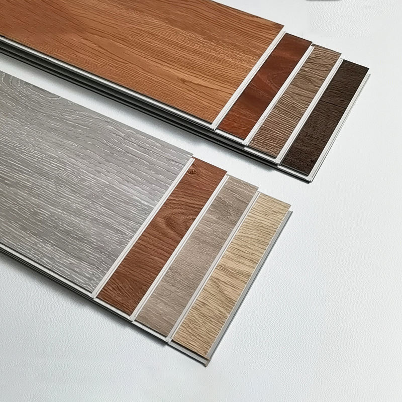 Spc Vinil Zemin Kaplama 4mm 5mm SPC Vinil Yangına Dayanıklı SPC Vinil Zemin Kaplama İç Mekan Su Geçirmez PVC Plastik Zemin Kaplama