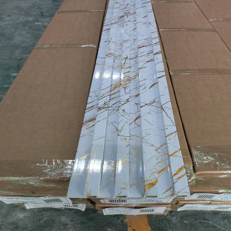 Modern Ahşap Plastik Kompozit WPC Duvar Paneli Banyo İç Çeviri PVC Alternatif