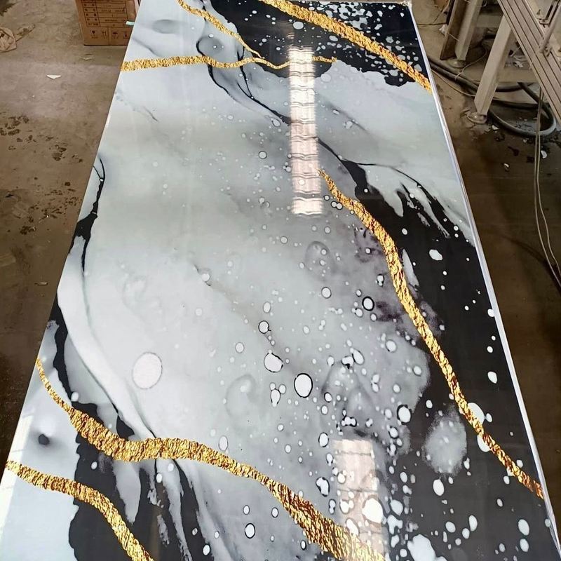 Factory Direct Sale High Strength UV Sheet PVC Marble Wall Panel 3D Printing UV Boards Waterproof Plastic Material