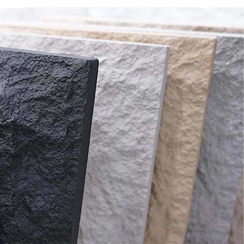 Light Weight Outdoor Exterior Decorative PU Faux Rock Polyurethane Stone Panel 3d Pu Stone Wall Panel