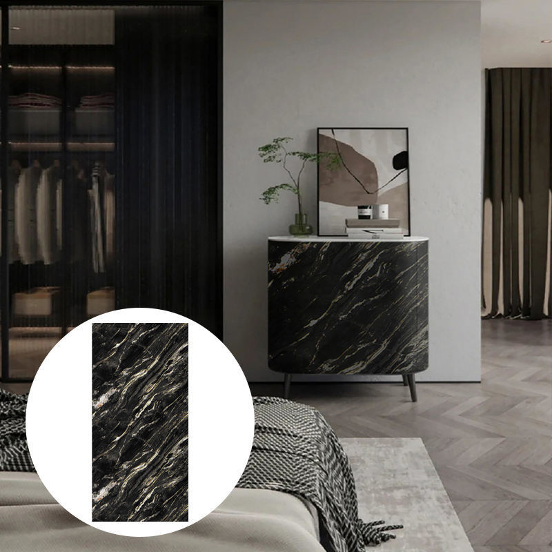 Su geçirmez UV Tahta Mermer Renkli PVC Duvar Paneli Mermer Yaprak Mermer Alternatif