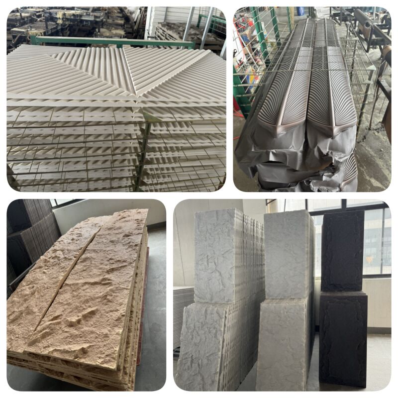 Fabrika Doğrudan Satış PU Taş Duvar Paneli Hafif Modern Yapay Taş Su geçirmez Duvar Panelleri ve Tahtaları Montajı Kolay