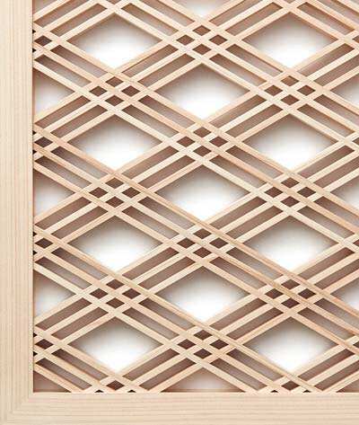 Japon tarzı Yüksek Teknoloji Geleneksel Ahşap Çiçek Çip veya Mobilya veya Pencere için Kumiko