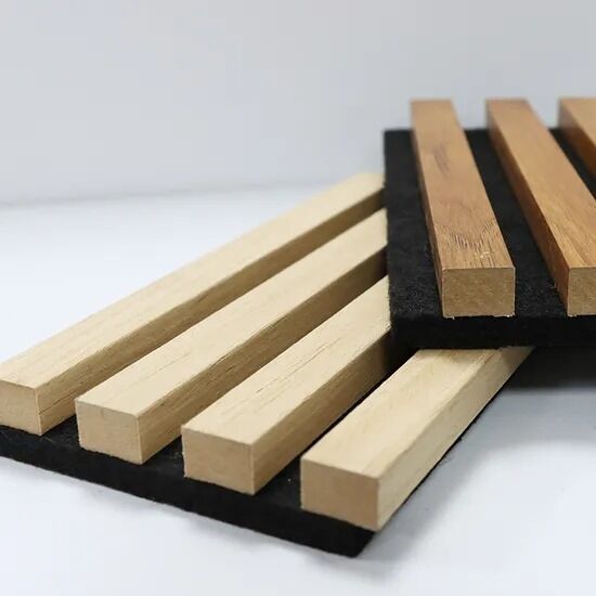 Dekoratif Modern Tasarım Ahşap Akustik Duvar Kaplama Paneli Ses Emici