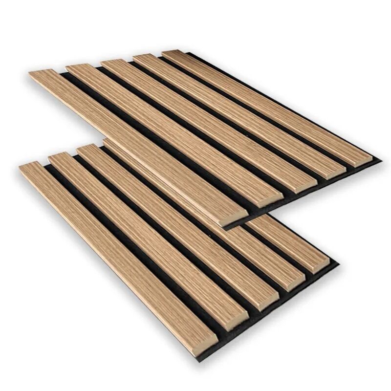 Dekoratif Modern Tasarım Ahşap Akustik Duvar Kaplama Paneli Ses Emici