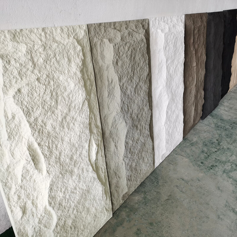 Esnek Çevre Dostu İç / Dış Duvar Dekorasyonu Yangın geçirmez Su geçirmez Doğal Taş Kaplama Panelleri Yapay Taş