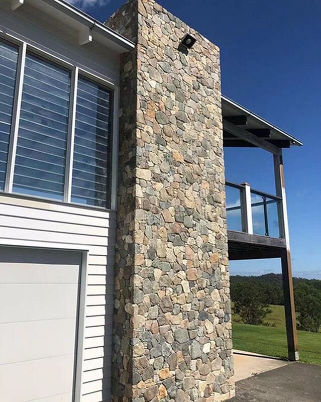 Doğal bitirme slayt kültürü Kerala'daki banyo sütunu dış ve iç duvar için taş kaplama