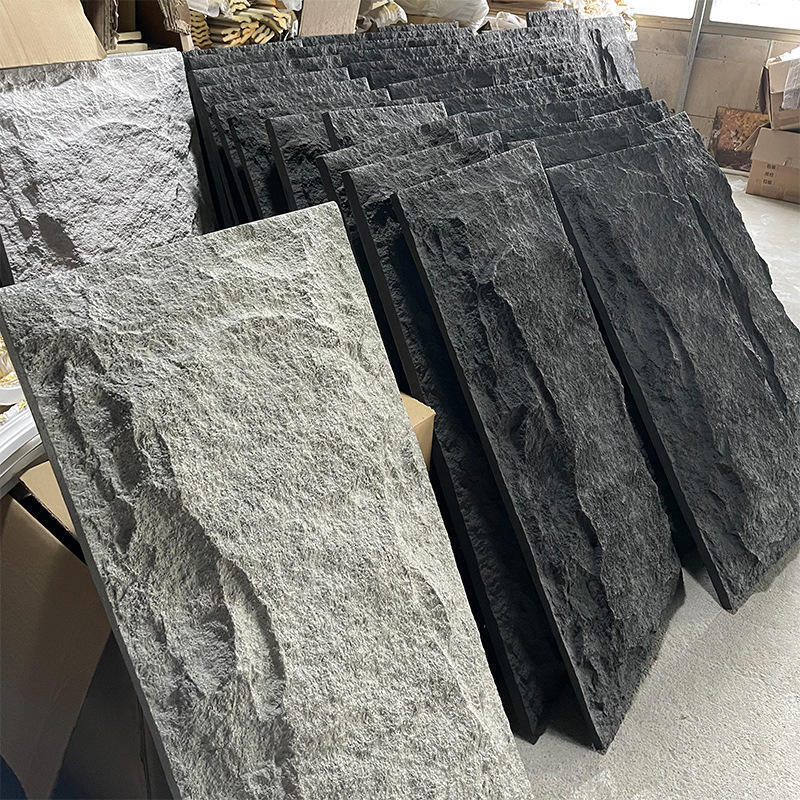 Modern Mermer PU Esnek Taş Panelleri Çevre dostu Sıcaklık ve Yangına dayanıklı Ofis Binası için Büyük levha Polyurethane köpüğü