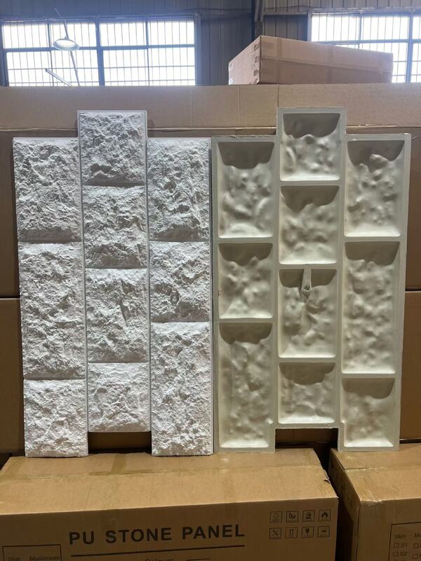 Yenilikçi Duvar Dekorasyon Çözümleri Yangın geçirmez Su geçirmez PU İç ve Dış Duvar Kaplamaları için Yapay Taş Duvar Paneli