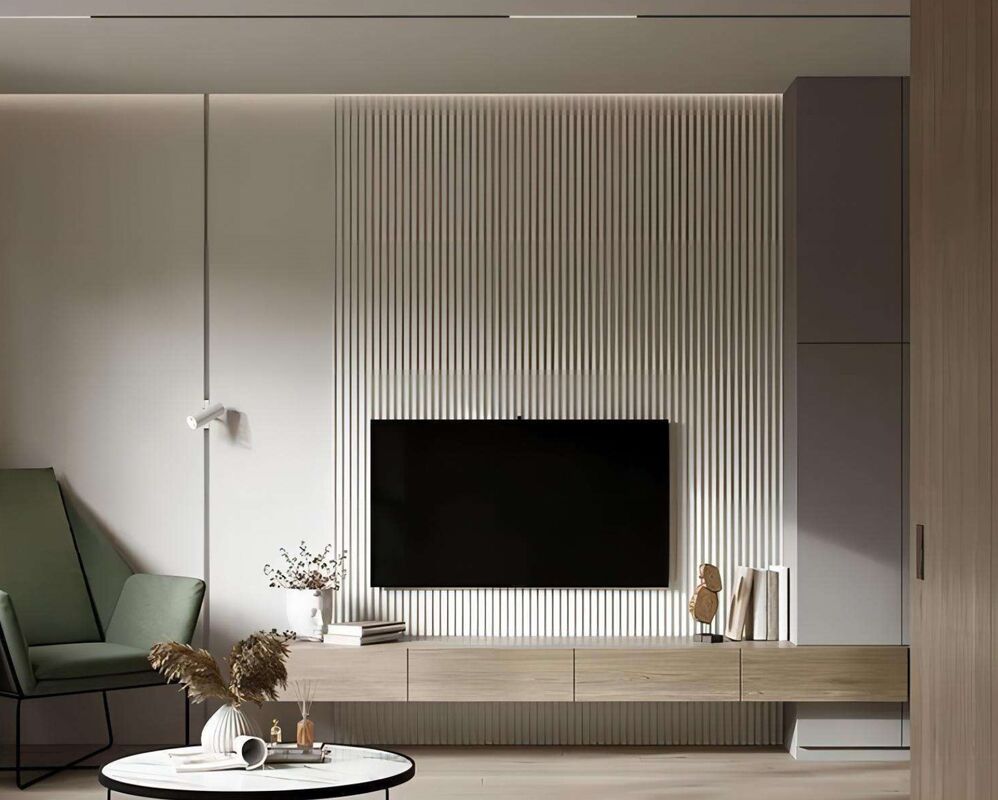 WPC Lambrin Decorativo Premium Customizable Design Multiple Color Waterproof Fireproof WPC Indoor Fluted Wall Panel
