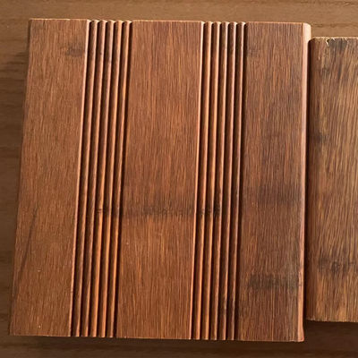 Su geçirmez Bambu Çatı Taşları Zemin Yaprak Dikiş Yüzeyi Doğal Açık