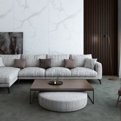 Ateş geçirmez Katı Tahta Duvar Paneli Su geçirmez Plastik 1220*2440mm SPC Ofis Konut Duvar Tahtası