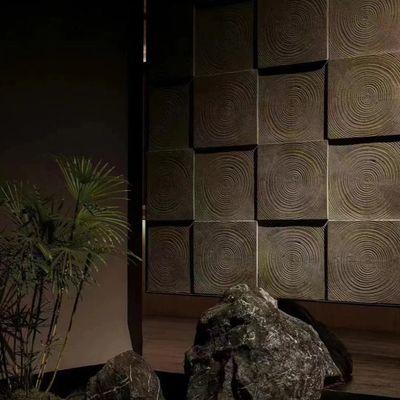 Yumuşak PU Taş Panel Duvar Yapay Polyurethane Taş Panel 3D Duvar Panel